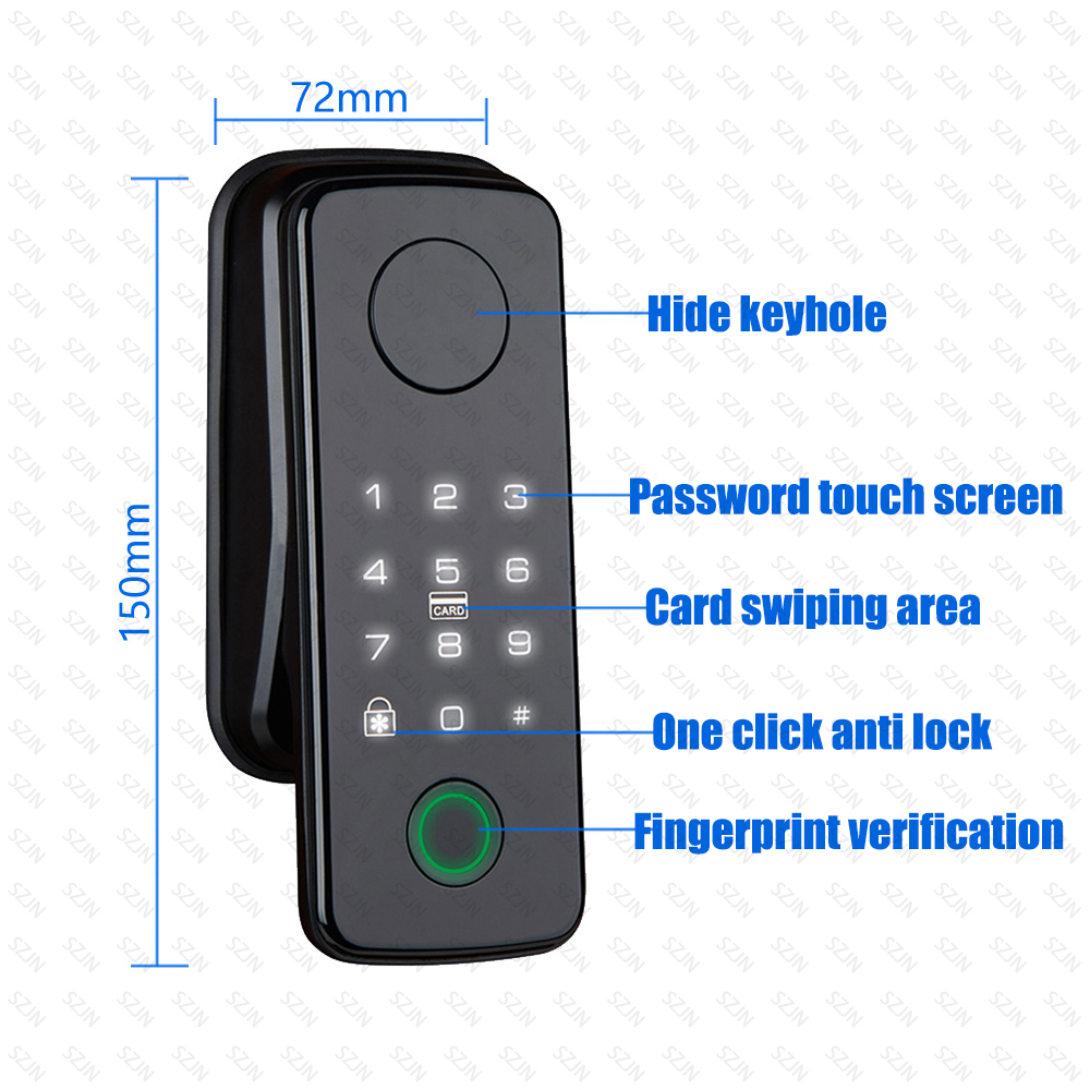 Ttlock bloqueio automático int - Glass Door Hinge avaliação e preço
